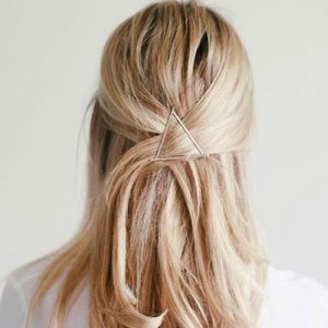 Silver colored Triangle Hair Clip